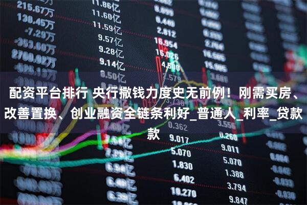 配资平台排行 央行撒钱力度史无前例！刚需买房、改善置换、创业融资全链条利好_普通人_利率_贷款